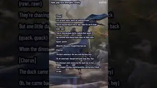 Song about Ducks and dinosaurs