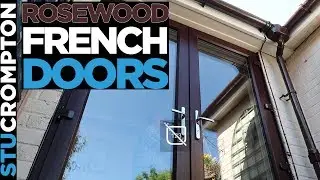 Fitting UPVC Rosewood French Doors