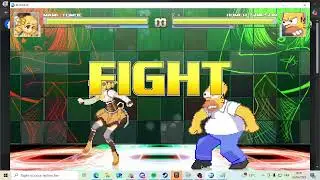 MUGEN - Mami Tomoe (Me) VS Homer Simpson