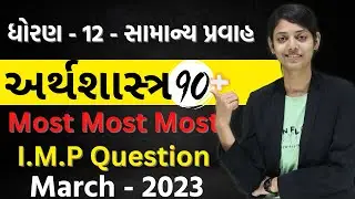 March 2023 Board Exam | Std 12 : Commerce - Economics | I.M.P. Questions 