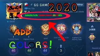Put colors on your text (Tutorial)|MOBILE LEGENDS