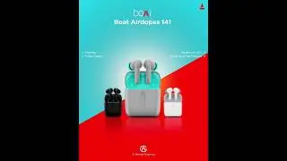 boAt Airpodes 141 Advertisement Artwork | After Effect CC Motion Graphics