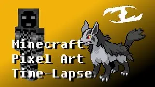 Pokemon #262 Mightyena - Minecraft Pixel Art Time-lapse