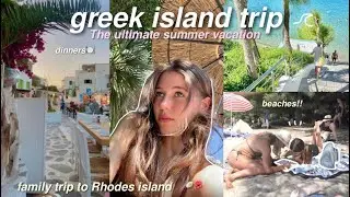 GREEK ISLAND TRIP 🥥🌺 beaches, açai bowels, dinners & more!