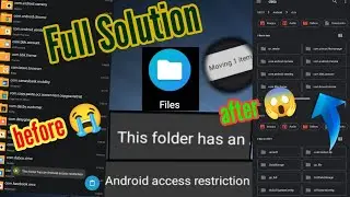 How to fix Android 13 This Folder has an android access restriction (without root)