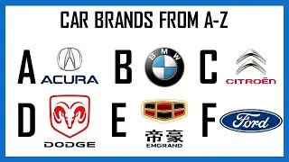 Car brands from A-Z | Go Cars