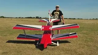 41% SCALE ULTIMATE BIPLANE - DLE 130cc FLAT TWIN PETROL - NEIL AT STOW MARIES RC FLYING EVENT - 2024