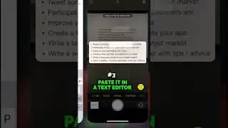 Copy text from within the iPhone camera view?
