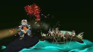 Джатака. Король Обезьян и Водяной [3/8] Иллюстрации в Виртуальной Реальности
