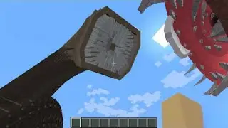 PC Sandworm vs PE Sandworm in Minecraft (Modular Bosses and Desert Behemoths MOD)