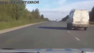 Погоня ДПС, Очень настойчивый водитель, газель убегает от гаишников,
