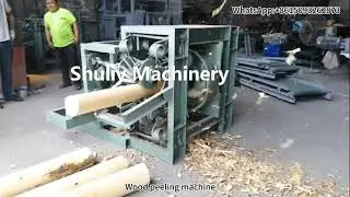 Efficient Wood Peeling Machine: Streamlining Timber Processing - Watch Now!#forestry machinery