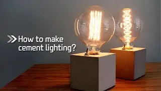 DIY Concrete Lamp / LED Lights JUST DO