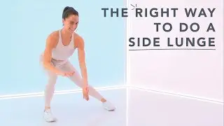 How to do a side lunge correctly, with Megan Roup