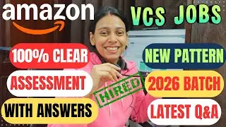 Amazon VCS online test 2026 | Amazon VCS Assessment Latest Pattern | Amazon VCS |  Work From Home
