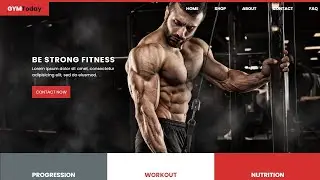 How to Create GYM Website using HTML and CSS || Create Fitness Website HTML CSS