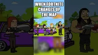 When Fortnite changes up the map #fortnite #shorts