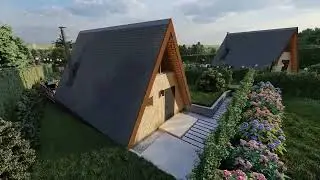 Парк-отель "ЮНА". Адыгея. Концепт в стиле A-frame