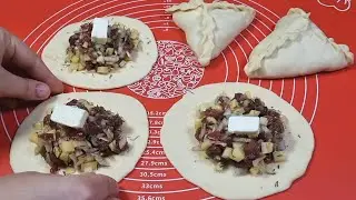 УЛЕТАЮТ КАК СЕМЕЧКИ! ВЫПРОСИЛА РЕЦЕПТ У КОНДИТЕРА ИЗ КОФЕЙНИ! СЪЕДАЮТСЯ ДЕСЯТКАМИ! ЭЧПЕЧМАКИ С МЯСОМ