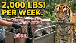 How to Feed 100 BIG CATS!