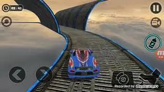 Impossible Stunt Car Tracks 3D Blue Car Driving Stunts Levels 09   Android GamePlay2019