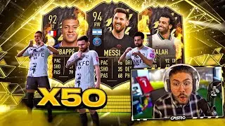 50 TOTW PACKS FOR THE BEST OF TOTW!! FIFA 22