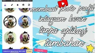 cara mendesain photo profil instagram terbaru