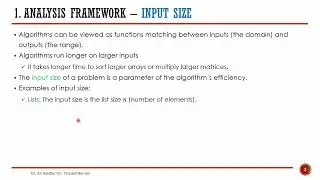 Lesson 01   Problem Instance and Problem Input Size