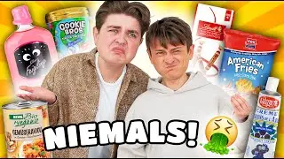 Wir ESSEN Produkte, die wir NIEMALS kaufen würden 🍟🤢 mit Smiley
