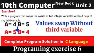 How to swap two numbers without using a temporary variable. C program to swap two no. without third