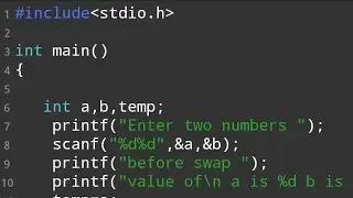 C Program To Swap Two Numbers | Swap 2 numbers in C using third variable | Swap Two Numbers in C