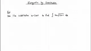 CAIE Mathematics (P3) - Integration by Substitution