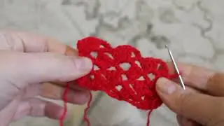 Вязание крючком: гусиные лапки (мой вариант)