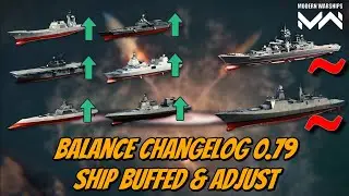 Balance Changelog 0.79 Dollar, Premium, Battlepass Ships Adjustment Review | Modern Warships