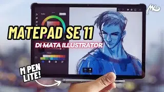 Matepad SE11 di mata Illustrator