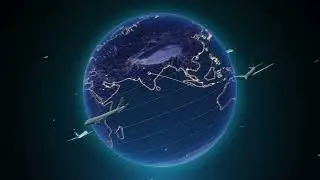 Digital Simulation Of Airplanes Flying Around The Earth's Atmosphere