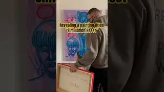 Revealing a painting titled “Simulation Reset” #shorts #artreveal #artshorts