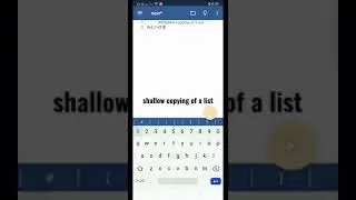 Shallow Copying of a list in Python 