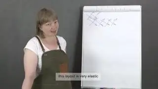 Chevron layout of wool