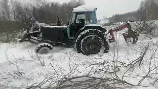 МТЗ-82 Едем трелевать лес
