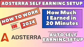 adsterra direct link earning Live Proof | Adsterra earning trick | adsterra self click account ban