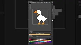 How to make a pixel art GOOSE in Unity using ProtoSprite #2d #unity  #assetstore #pixelart