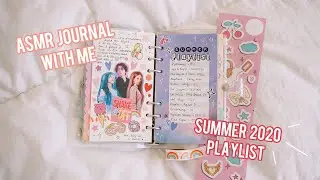 ASMR Journal With Me (Summer Playlist 2020) ☀️