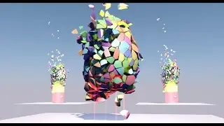 Egg with Inner Force Shattering from Inside Cinema 4D Tutorial