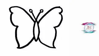 #howtodraweasybutterfly #easybutterflydrawing