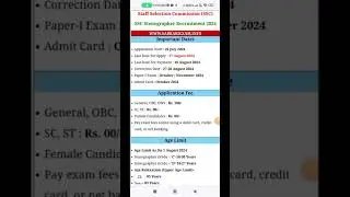 Ssc Stenographer Recruitment 2024 🔥Ssc Stenographer Online Form 2024 🔥#ssc 🔥#sscsteno 😍#sscvlog
