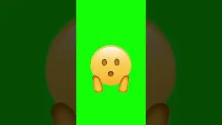 Face-Screaming Emoji (No Copyright Green-Screen) ♻️ GSUK 