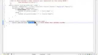 VALIDATE  NAME USING REGEX IN JAVA