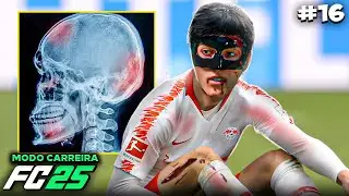 SOFRI UMA LESÃO no ROSTO e VOU TER QUE USAR MÁSCARA! 🤕 | MODO CARREIRA JOGADOR FC25 | EP 16
