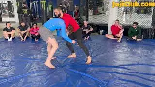BJJ Attack - Anaconda Choke Takedown - Coach Zahabi